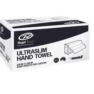 Royal Touch "Towelex" 2ply Premium Ultraslim Hand Towel (24cm x 24cm)