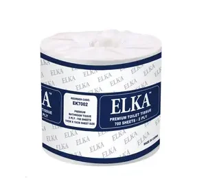 ELKA 2 PLY 700 SHEET TOILET TOILET PAPER CARTON OF 48