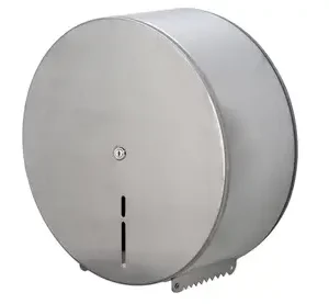 STAINLESS STEEL SINGLE JUMBO TOILET ROLL DISPENSER
