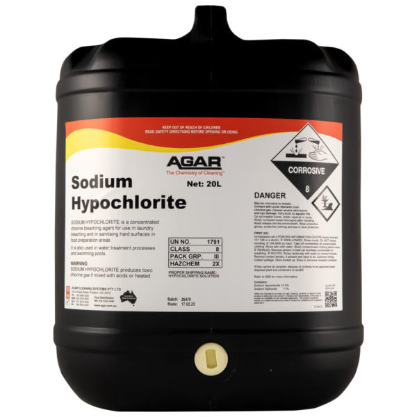 AGAR SODIUM HYPOCHLORITE - 20L