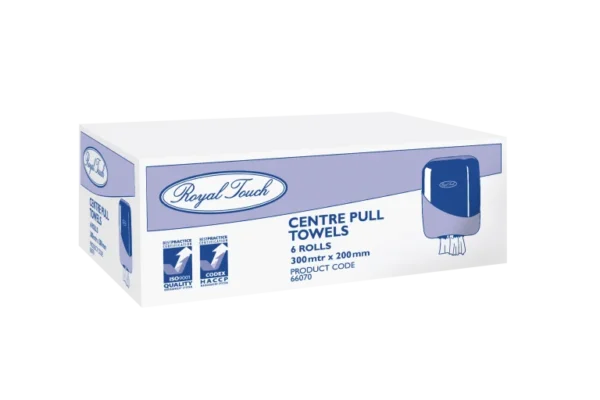 Royal Touch - Centre Pull Towel Dispenser (White)