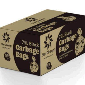 75L Black Garbage Bags