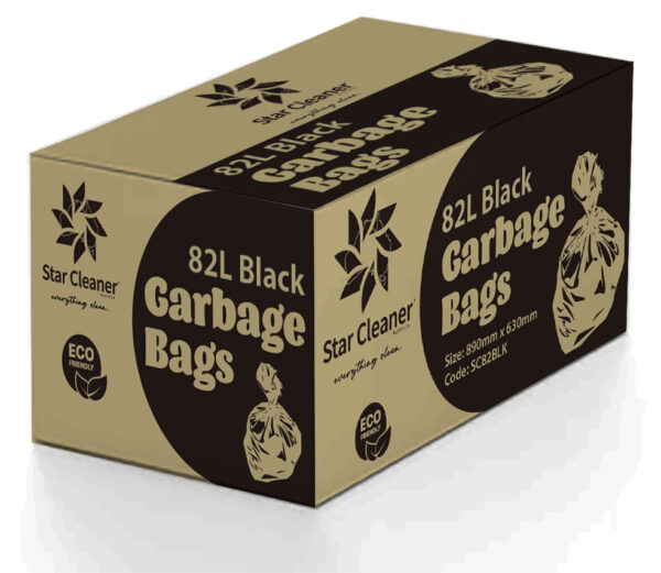 82L Black Garbage Bags