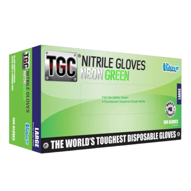 TGC Green Nitrile Gloves