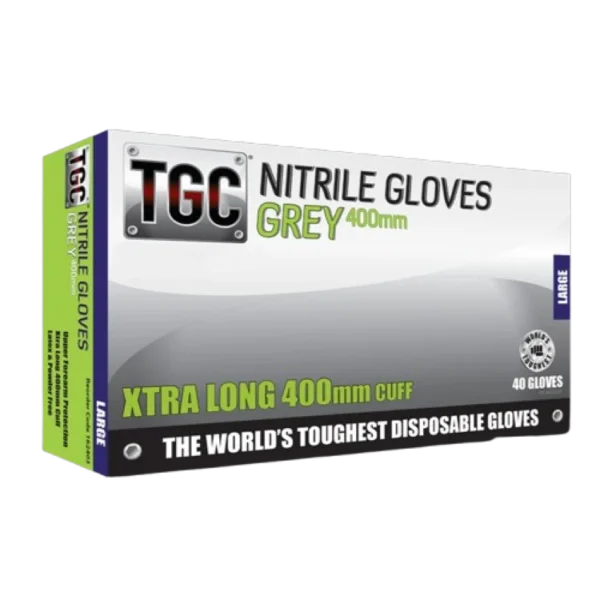 Premium TGC Grey Nitrile Gloves