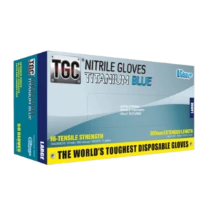 TGC Titanium Blue Nitrile Glove