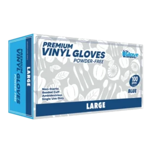 Top Quality Premium Vinyl Gloves Blue