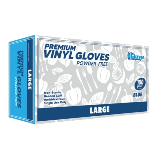 Top Quality Premium Vinyl Gloves Blue