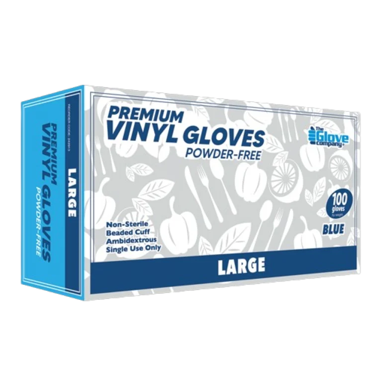 Top Quality Premium Vinyl Gloves Blue