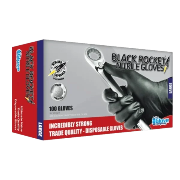 Black Rocket Nitrile Gloves