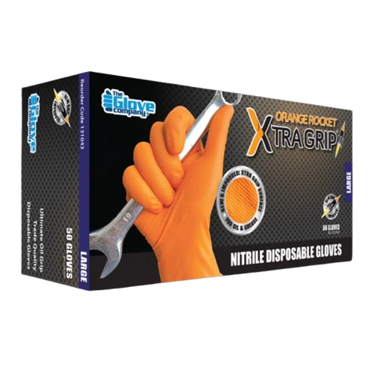 Orange Rocket Extra Grip Gloves