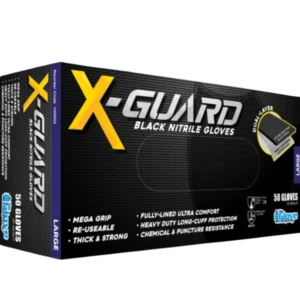 X Guard Black Nitrile Gloves