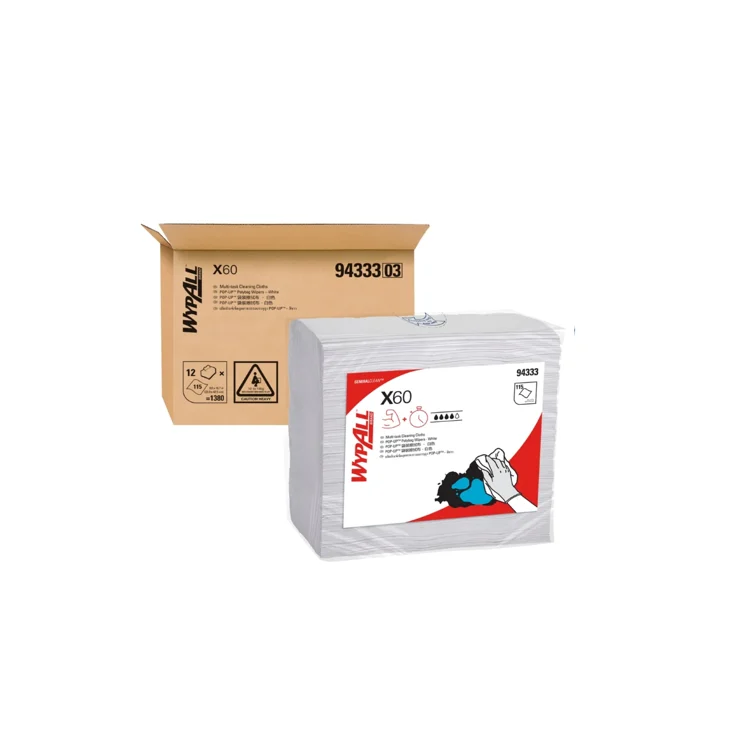Best WYPALL 94333 X60 Pop up Poly Wipes