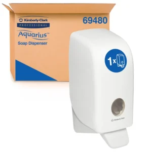 AQUARIUS 69480 Skincare Dispenser, White Lockable ABS Plastic, Compatible with 6332 & 11553 Codes