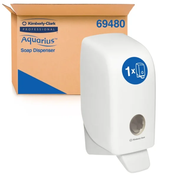 AQUARIUS 69480 Skincare Dispenser, White Lockable ABS Plastic, Compatible with 6332 & 11553 Codes