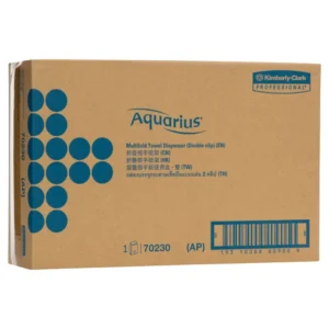 AQUARIUS 70230 Multifold Hand Towel Double Dispenser, White Lockable ABS Plastic,