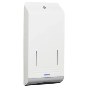 KCP 4944 Optimum Hand Towel Dispenser, White & Grey Lockable Metal, Compatible with 4455, 4456, 4457 & 38000 Codes