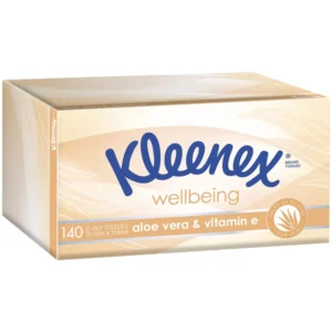KLEENEX 0299 Facial Tissue Aloe Vera, White 3 Ply , 140 Tissues/Pack, 24 Packs/Case