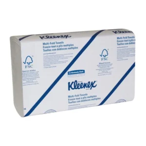 KLEENEX 1890 Multifold Hand Towel, White 24cm x 23.3cm, 150 Towels/Pack, 16 Packs/Case