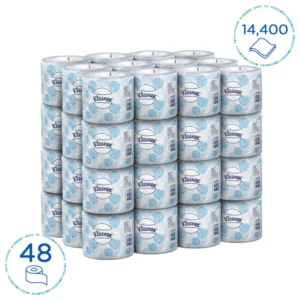 KLEENEX 4737 Executive Toilet Tissue, White 2 Ply, 300 Sheets/Roll, 48 Rolls/Case