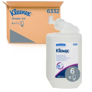 KLEENEX 6332 Hair & Body Shower Gel, 1,000ml/Cartridge, 6 Cartridges/Case