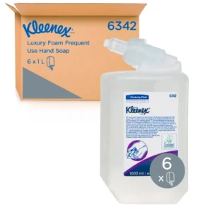 KLEENEX 6342 Luxury Foam Frequent Use Hand Cleanser, 1,000ml/Cartridge, 6 Cartridges/Case