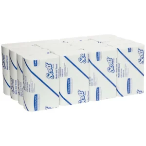 SCOTT 13207 Multifold Hand Towel, White 24cm x 23.3cm, 250 Towels/Pack, 16 Packs/Case