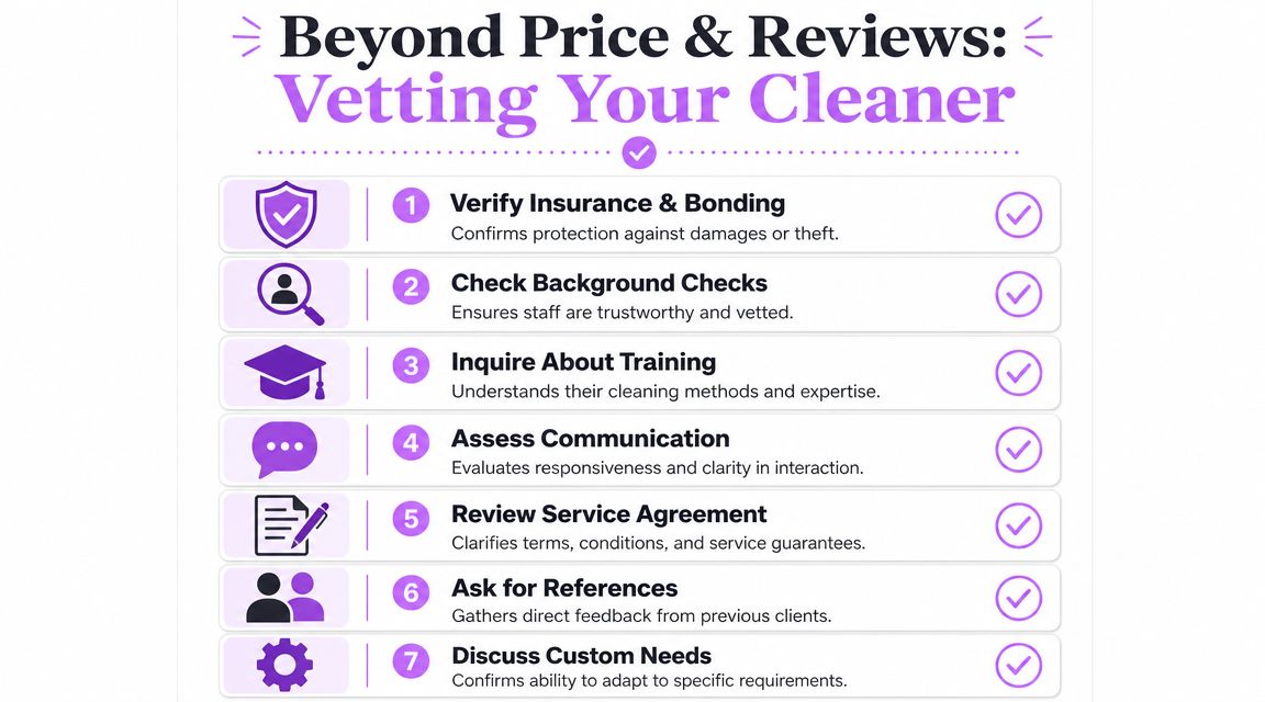 How to Vet a Cleaner Beyond Price and Reviews