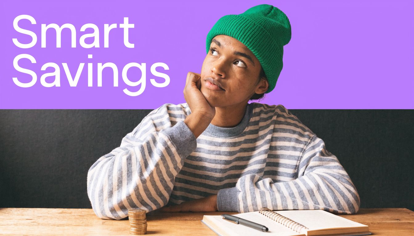 A young person wearing a green beanie sitting at a table thoughtfully considering residential cleaning rates.