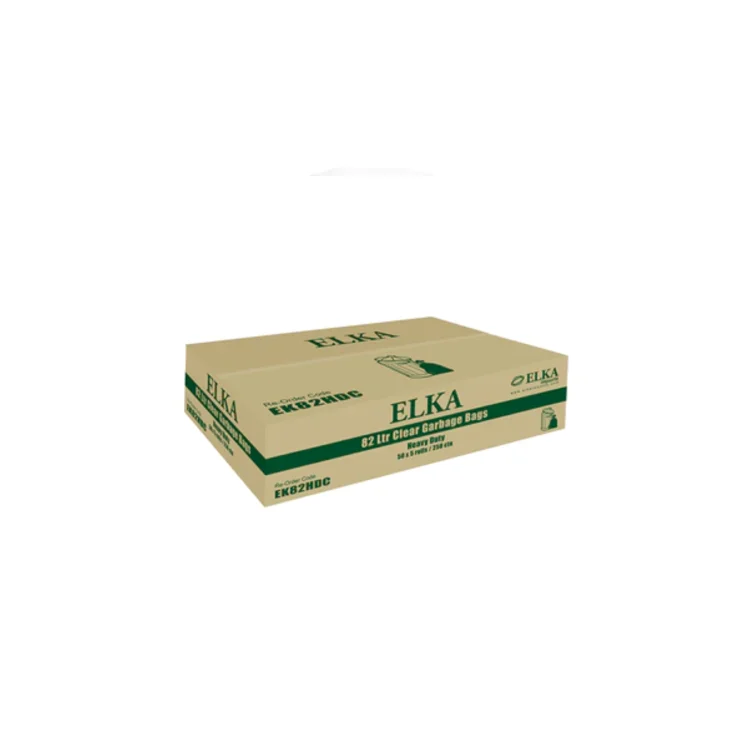 ELKA 82L Clear Heavy Duty Garbage Bags